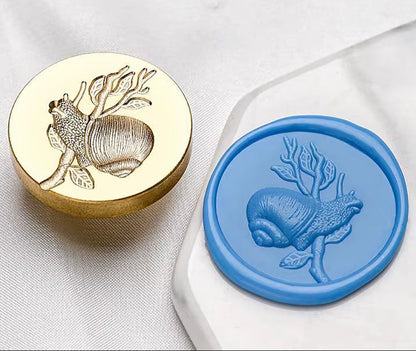 Snail Wax Seal Stamp 30mm