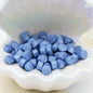 D28 – Blue Quartz Wax Seal Beads – Frosted Blue