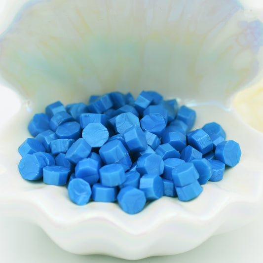 D31 – Blue Lagoon Wax Seal Beads – Tropical Blue