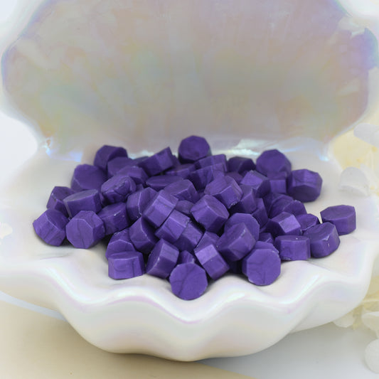 D36 – Orchid Nebula Wax Seal Beads – Bold Violet