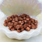 D41 – Burnished Gold Wax Seal Beads – Warm Copper-Gold