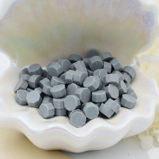 D50 Gray Fog Wax Seal Beads – Soft Matte Grey