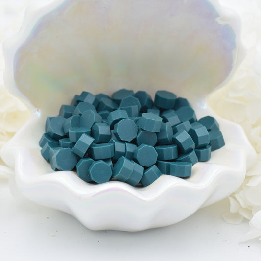 L109 – Northern Fjord Wax Seal Beads | Deep Teal Matte 30g.