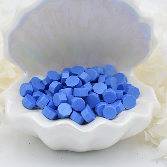 L112 – Coastal Breeze Wax Seal Beads | Soft Periwinkle Blue 30g.