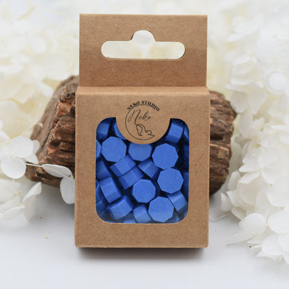 L112 – Coastal Breeze Wax Seal Beads | Soft Periwinkle Blue 30g.