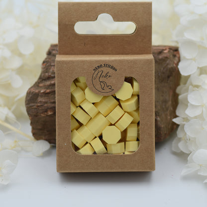 L13 Buttercream Bliss Wax Seal Beads – Soft Pastel Yellow 30g.
