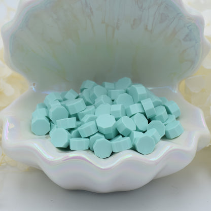 L16 Icy Mint Wax Seal Beads – Cool Pastel Aqua 30g.