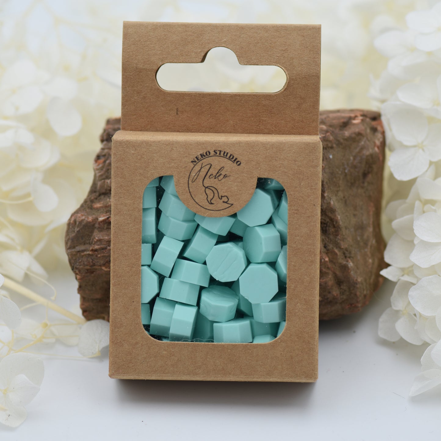 L16 Icy Mint Wax Seal Beads – Cool Pastel Aqua 30g.