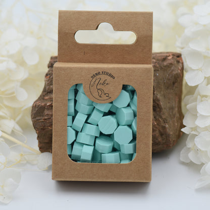 L16 Icy Mint Wax Seal Beads – Cool Pastel Aqua 30g.
