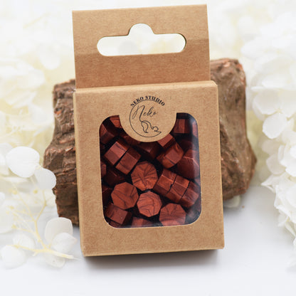 L28 Molten Copper Wax Seal Beads – Warm Metallic Copper Red 30g.