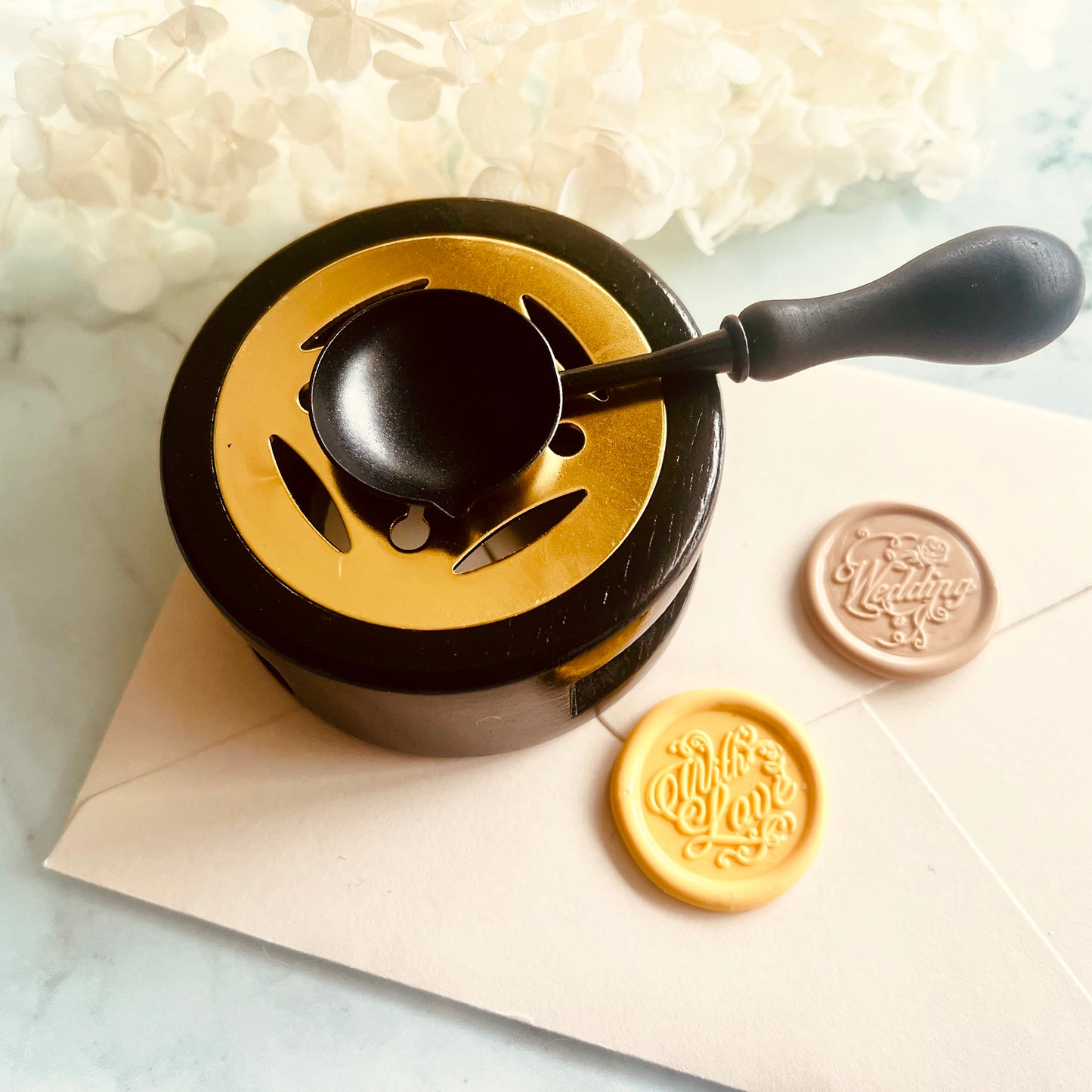 Wax Seal Melting Set – Black Non-Stick Edition