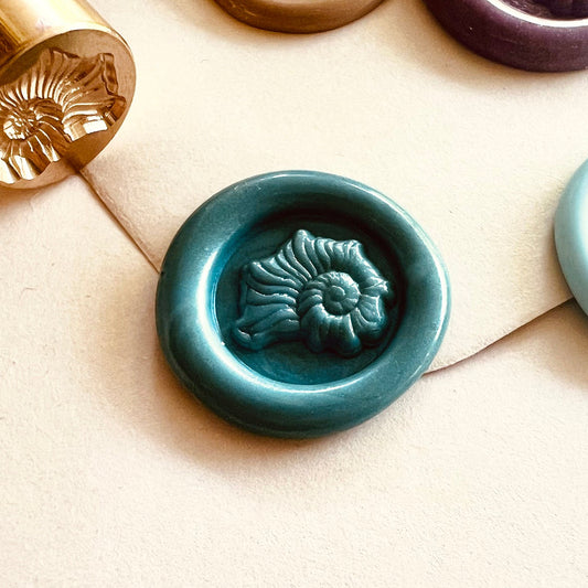 Mini 3D Shell Wax Seal Stamp – 15mm
