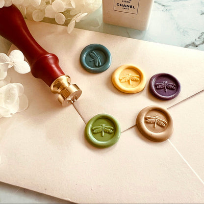 Mini 3D Dragonfly Wax Seal Stamp – 15mm