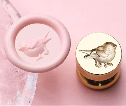 Mini 3D Bird Wax Seal Stamp – 15mm