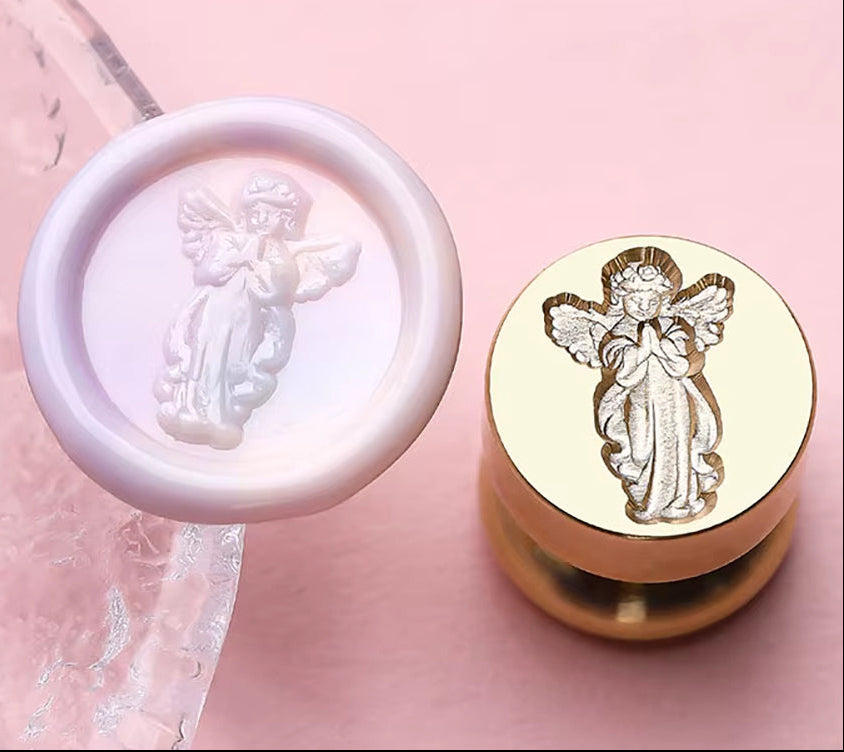Mini Angel Wax Seal Stamp size 15mm