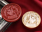 Love Forever Dancing Couple Wax Seal Stamp size 30mm