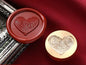Fingerprint Heart Wax Seal Stamp – 25mm
