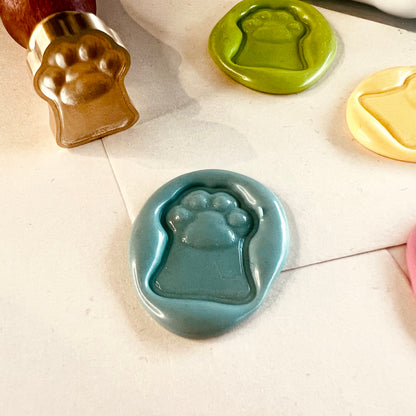 Paw Print Wax Seal Stamp (20.8x15.3mm)