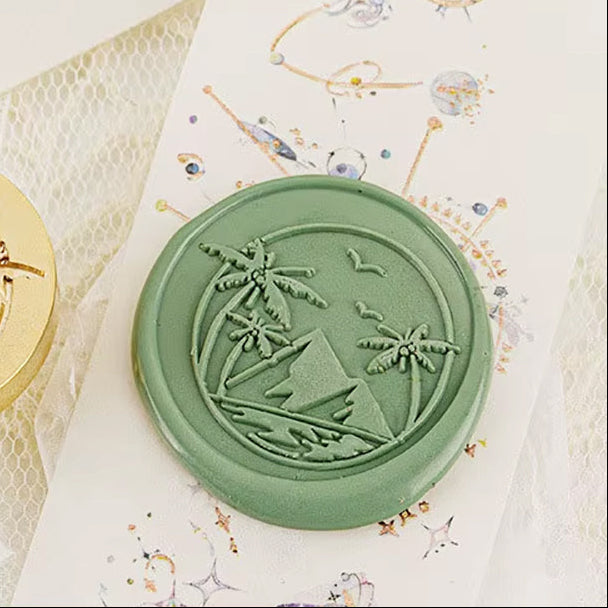 Desert Oasis Wax Seal Stamp size 25mm