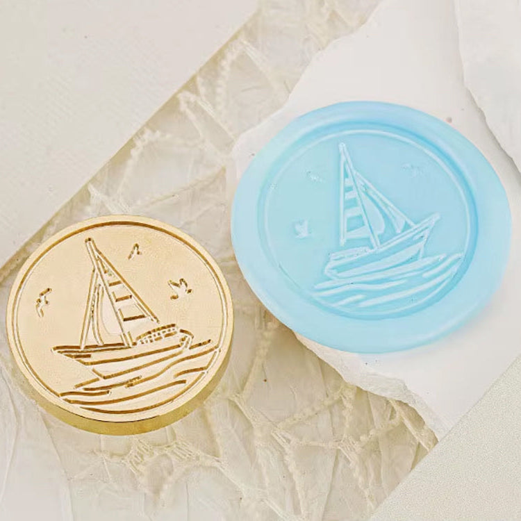 Sailboat Wax Seal Stamp 25mm – Nautical Sailing Ship