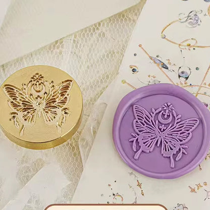 Butterfly Wax Seal Stamp : Brass Stamp size 25 mm