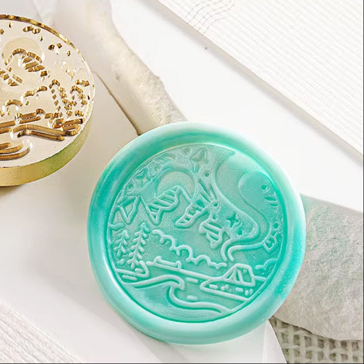 Mountain Landscape Wax Seal Stamp size 25mm