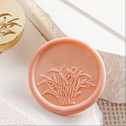 Wild Grass Wax Seal Stamp size 25mm