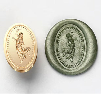 Lady Justice Wax Seal Stamp - Brass 20x30mm