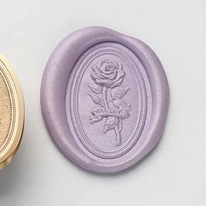 Rose Wax Seal Stamp 20x30mm