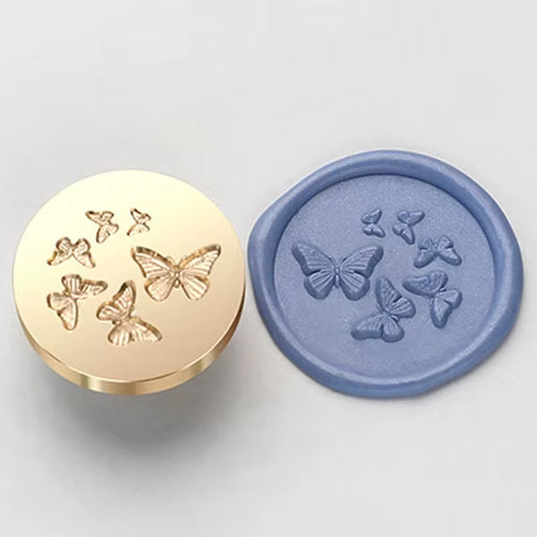 3D Butterfly Wax Seal Stamp size 30 mm