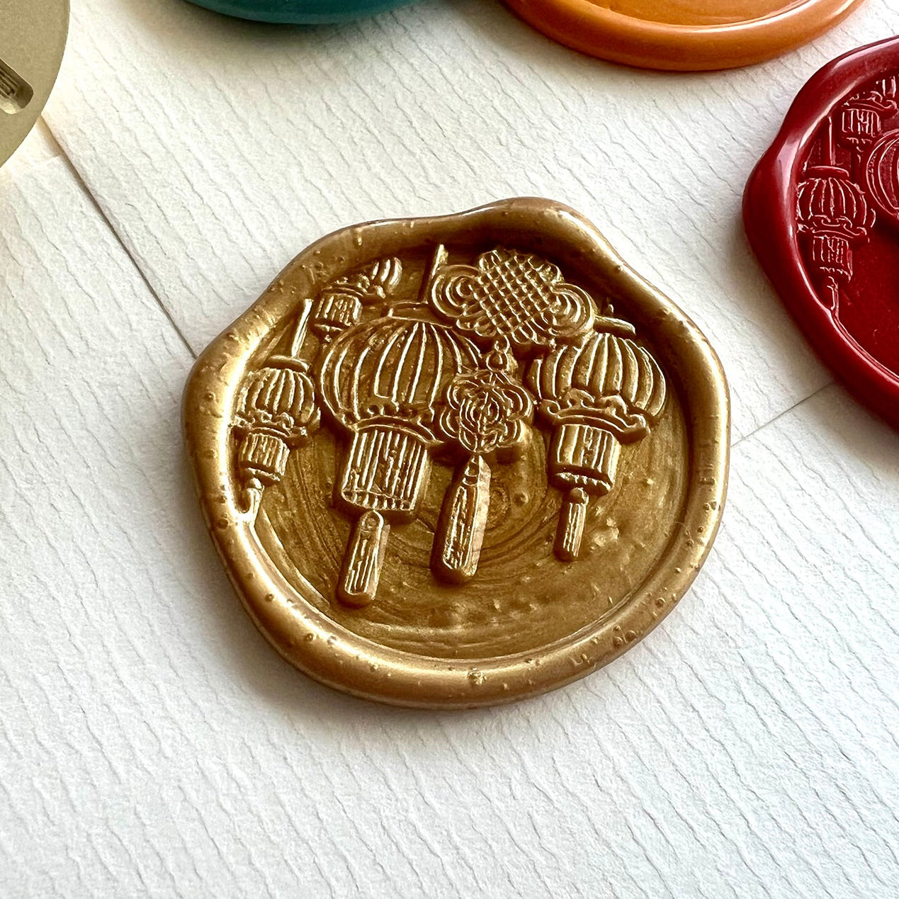 Chinese Lantern Wax Seal Stamp 30mm – Lunar New Year Lantern