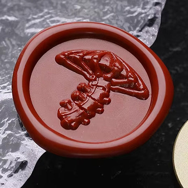 Gothic Mushroom Bone Wax Seal Stamp 25mm – Dark Fantasy Mushroom