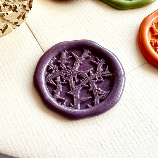 Thorn Pattern Wax Seal Stamp 25mm – Gothic Thorn
