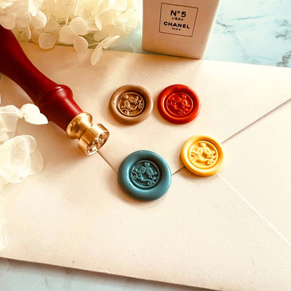 Mini Love Birds Wax Seal Stamp size 15mm