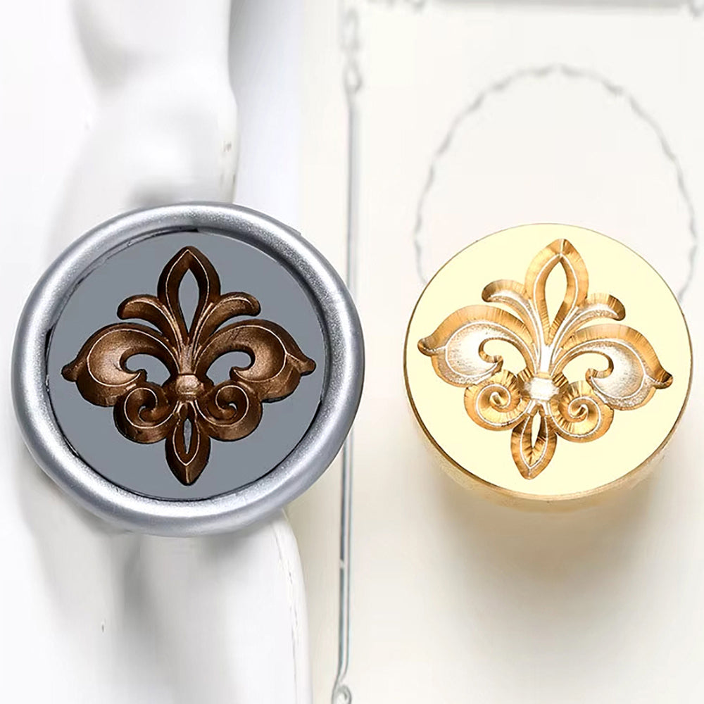 Fleur de Lis Wax Seal Stamp – Elegant Royal Symbol (25mm)