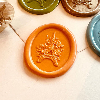 Eiffel Tower Wax Seal Stamp 28x22mm – Paris Floral