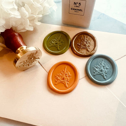 Eiffel Tower Wax Seal Stamp 28x22mm – Paris Floral