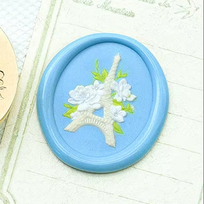 Eiffel Tower Wax Seal Stamp 28x22mm – Paris Floral