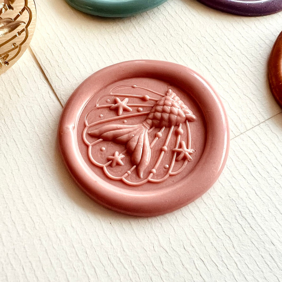Fantasy Fish Wax Seal Stamp 25mm – Celestial Ocean
