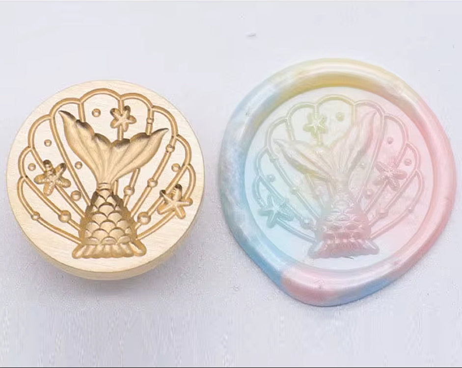 Fantasy Fish Wax Seal Stamp 25mm – Celestial Ocean