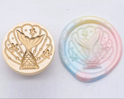Fantasy Fish Wax Seal Stamp 25mm – Celestial Ocean