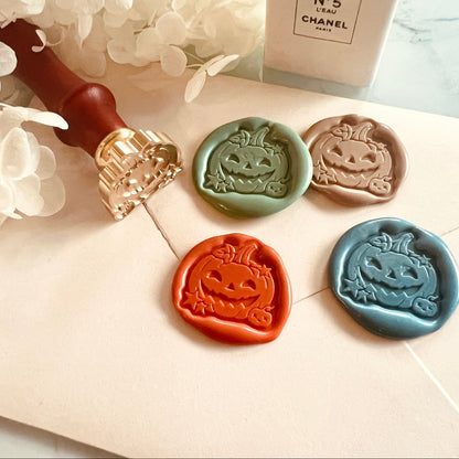 Halloween Pumpkin Wax Seal Stamp size 25mm