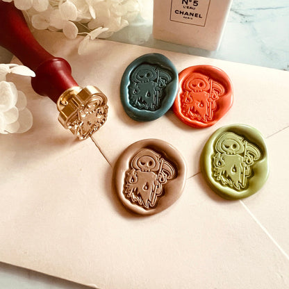 Grim Reaper Wax Seal Stamp – Halloween Spooky (22x28mm)