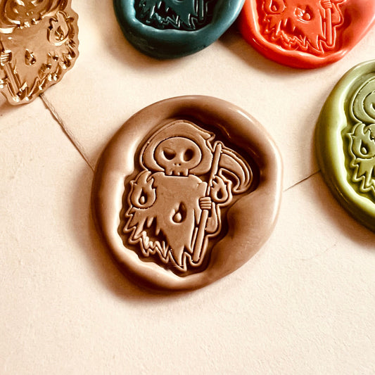 Grim Reaper Wax Seal Stamp size 22x28mm
