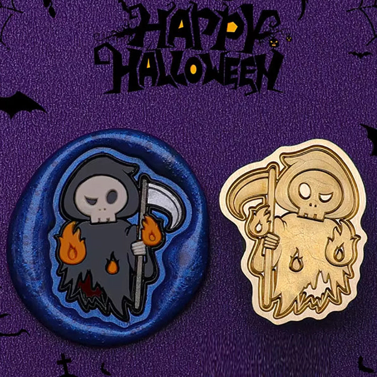 Grim Reaper Wax Seal Stamp – Halloween Spooky (22x28mm)