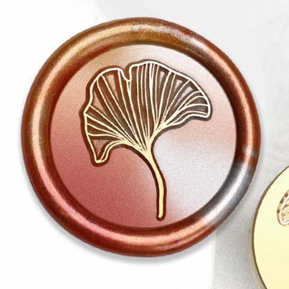 Ginkgo Leaf Wax Seal Stamp size 25mm