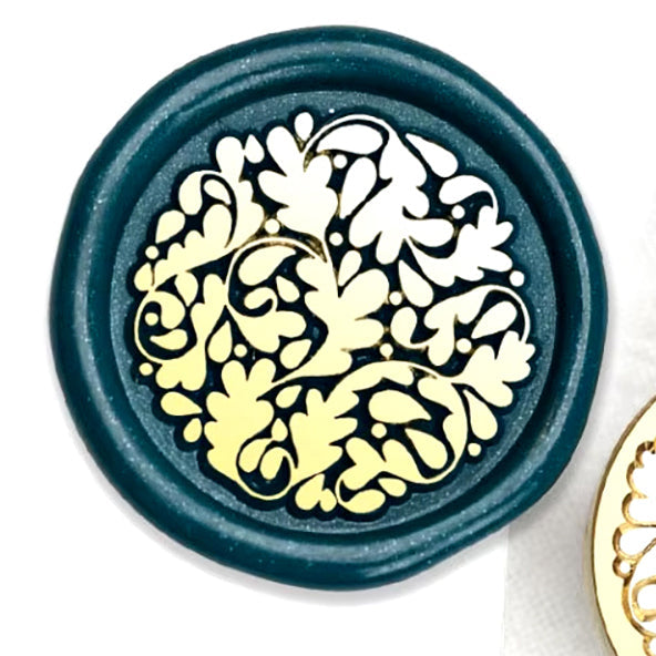 Elegant Floral Wax Seal Stamp (25mm)