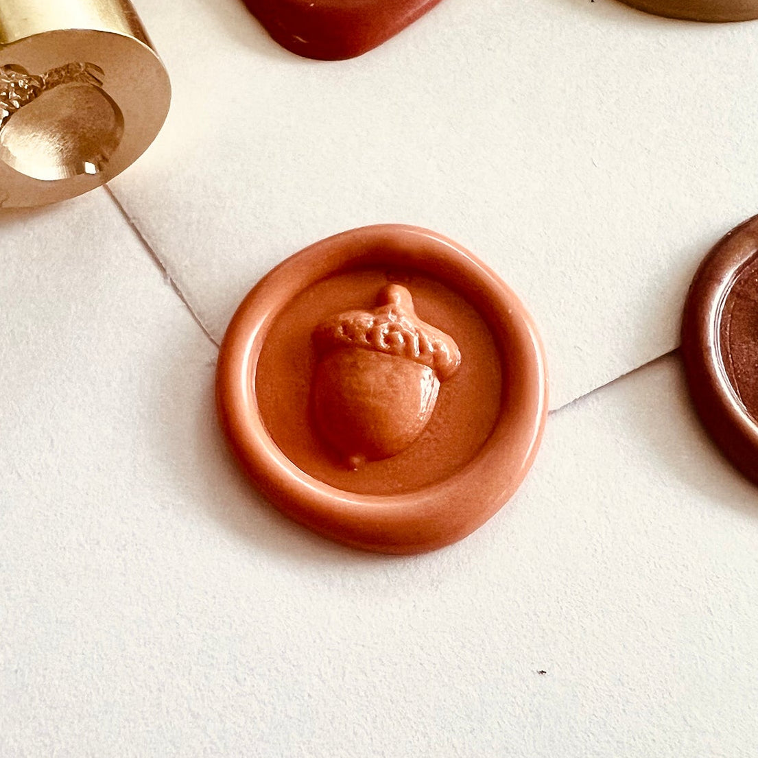 Mini Acorn Wax Seal Stamp size 15mm