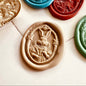 Royal Bunny Wax Seal Stamp – Oval Brass Stamp size 27.2x34.7mm