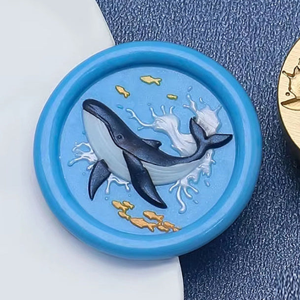 Whale Wax Seal Stamp 25mm – Nautical Ocean Sealing